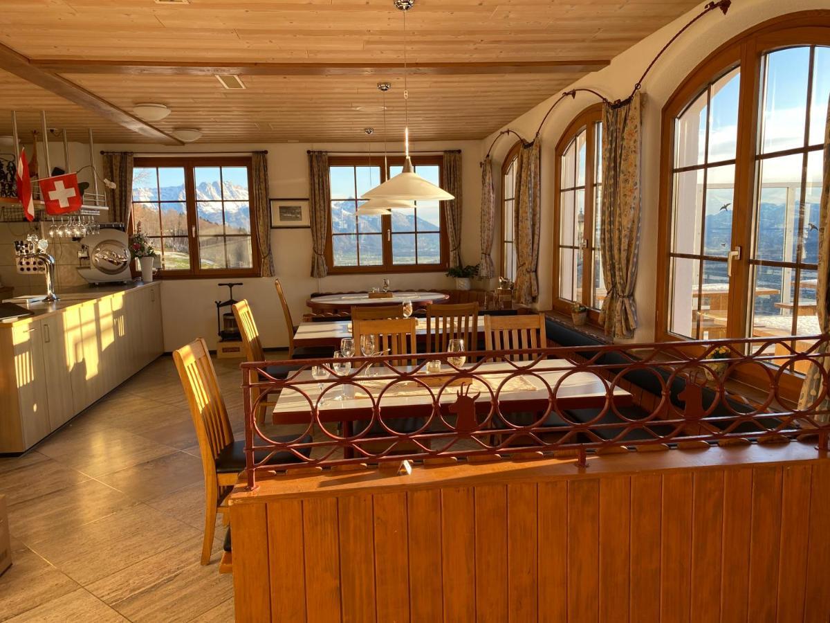 Aparthotel-Almgasthaus Gemsli - A Bisal Oesterreich Ueberm Schweizer Rheintal Sevelen Buitenkant foto